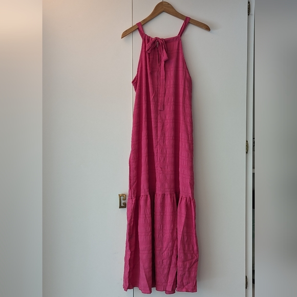 🩷 New in package Shein halter ruffle maxi dress Size XS - Picture 6 of 7